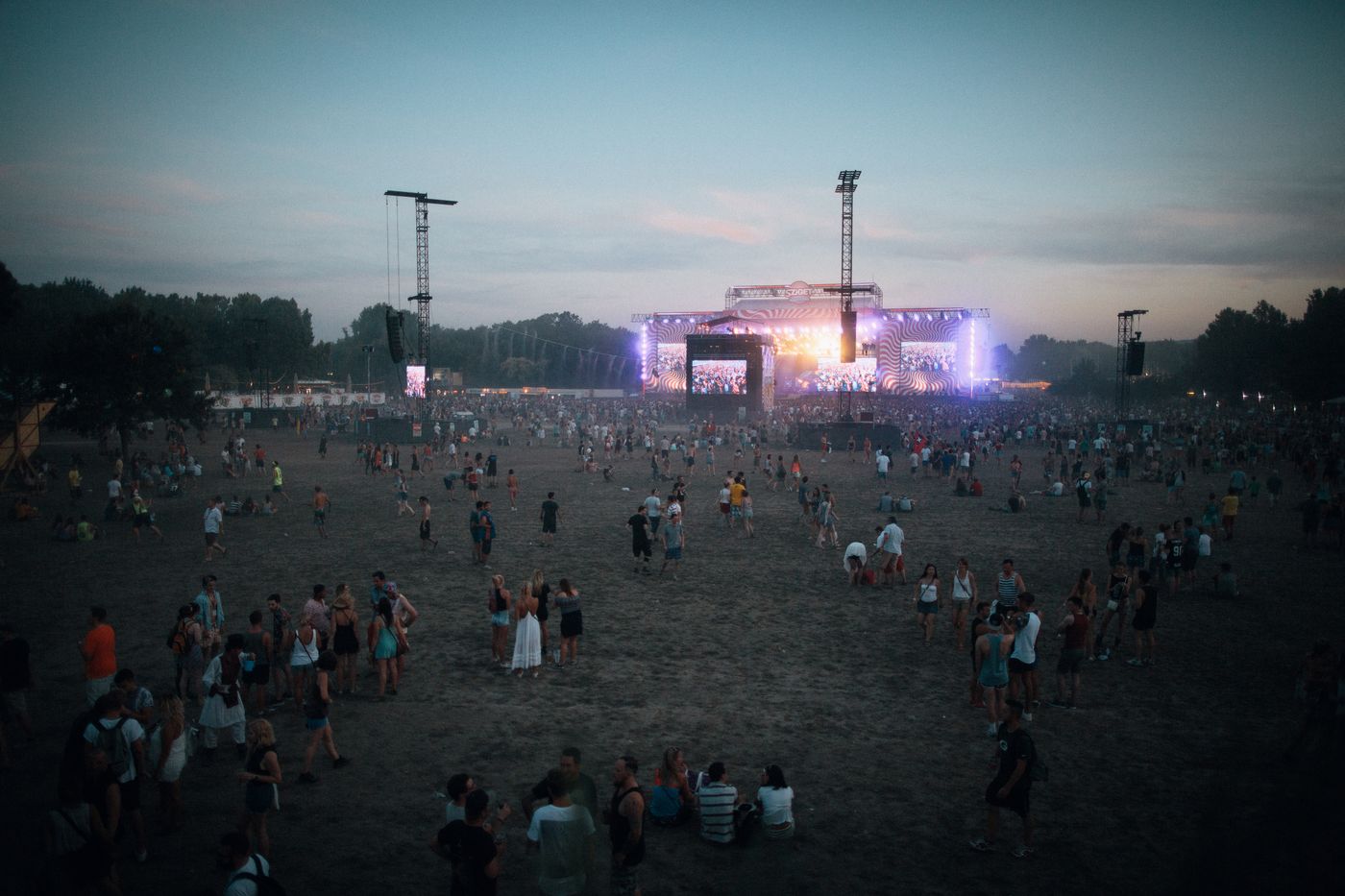 Festival and concert support staff at a live event