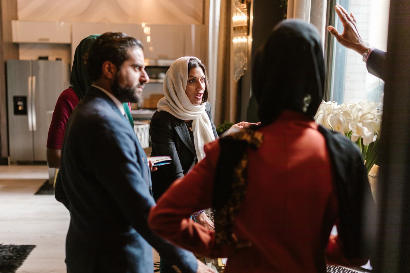 Multilingual and international event staff at a global event