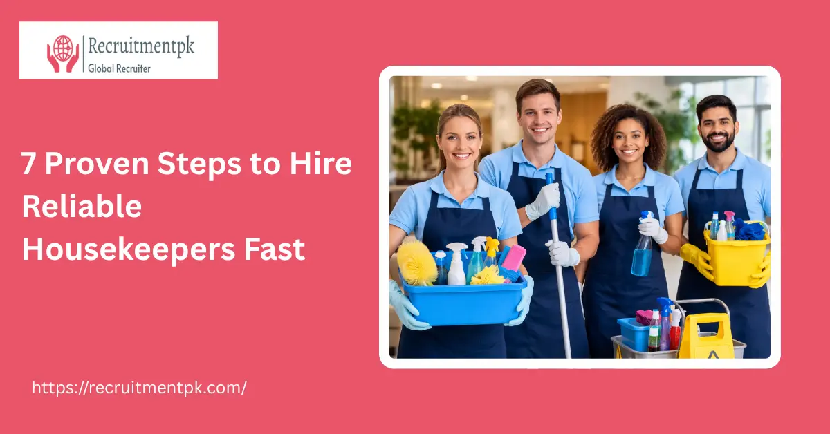 7 Proven Steps to Hire Reliable Housekeepers Fast
